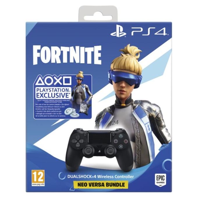Sony Controller Dualshock 4 V2 Black PS4 Playstation 4 + Fortnite Voucher