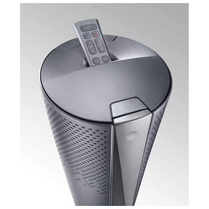 De'Longhi HFX85W20C - Purificatore d'aria per ambienti fino a 30 m², filtrazione HEPA, 60 dB, funzione riscaldamento-ventilazione, termostato digitale e telecomando, Bianco