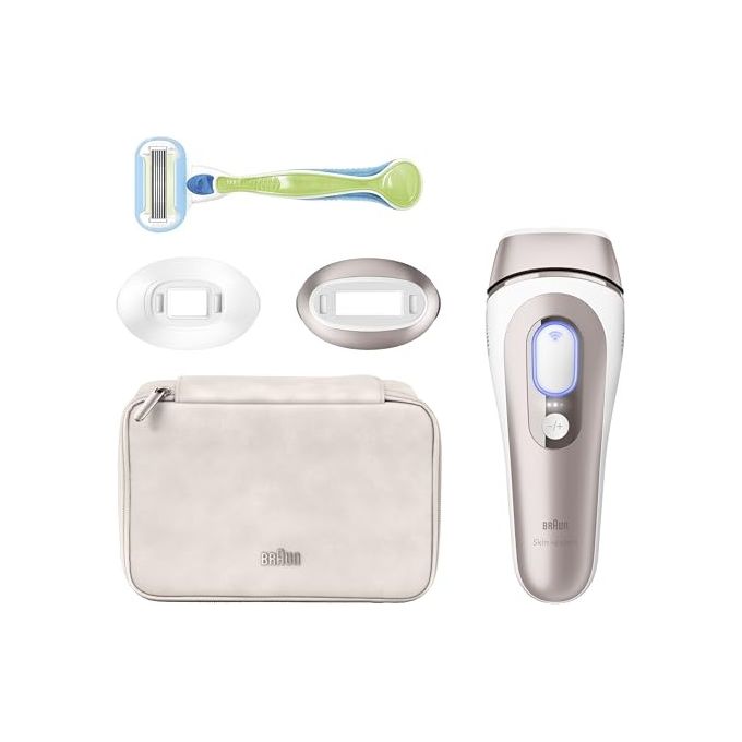 Braun Epilatore Luce Pulsata IPL Smart I Expert Viso Corpo Rose Gold Bianco PL7147