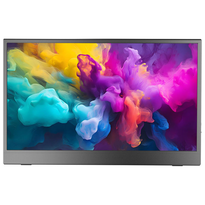 Denver PMO-15604 Monitor Portatile 39,6 cm (15.6'') LED Full HD 1920 x 1080 Pixel IPS HDR USB Type-C 3,5 mm colore Nero