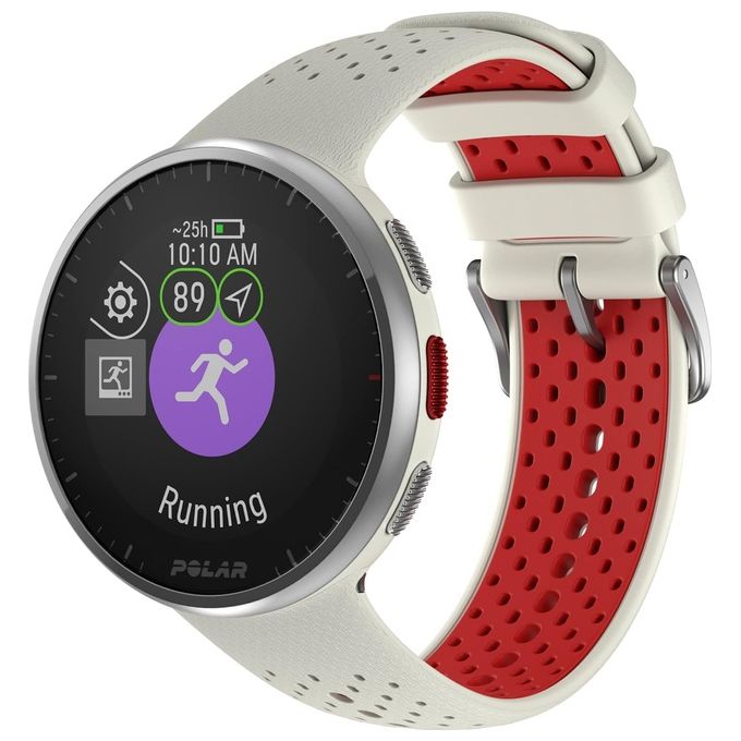Polar 900102180 Pacer Pro Smartwatch Sportivo GPS MIP 1.2'' Cardiofrequenzimetro Barometro Multisport colore Bianco