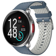 Polar 900108892 Vantage V3 Smartwatch Sportivo con Display AMOLED 1,39'' GPS Dual-Frequency ECG SpO2 colore Argento con Cinturino Blu