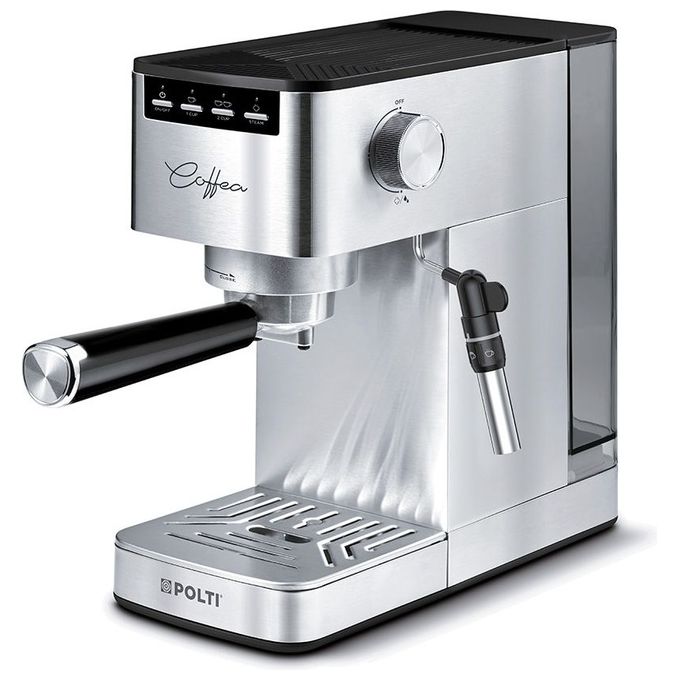 Polti PCEU0131 Coffea P10S Macchina da caffe' Manuale Combinata 1,3 L 15 bar 1450 W Montalatte Integrato Due Tazze Contemporaneamente Spegnimento Automatico colore Argento
