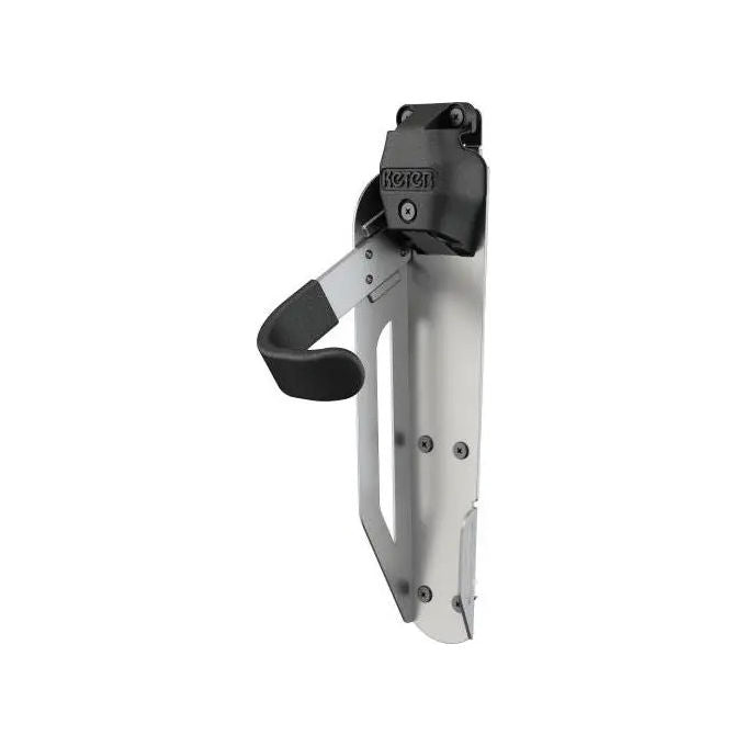 Keter KIT_ Casetta Manor 6x5 Grigia misure 185x152x226H con Appendi Attrezzi Porta Bici e Scaffale