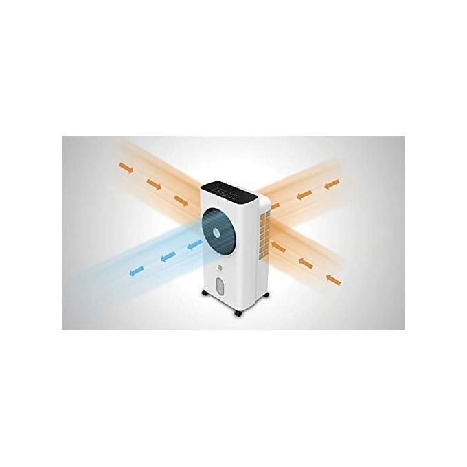 Macom 987 Power Cyclone Raffrescatore Evaporativo Portatile 60 W serbatoio 6 L per ambienti fino a 26 m² Touch Control Telecomando colore Bianco