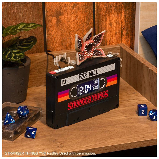 Paladone Products, Sveglia Stranger Things, Demogorgon Cassetta, 15 cm