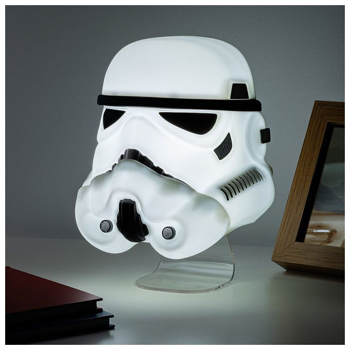 Paladone PP13340SW Star Wars Lampada Decorativa Maschera Stormtrooper LED 19cm colore Bianco