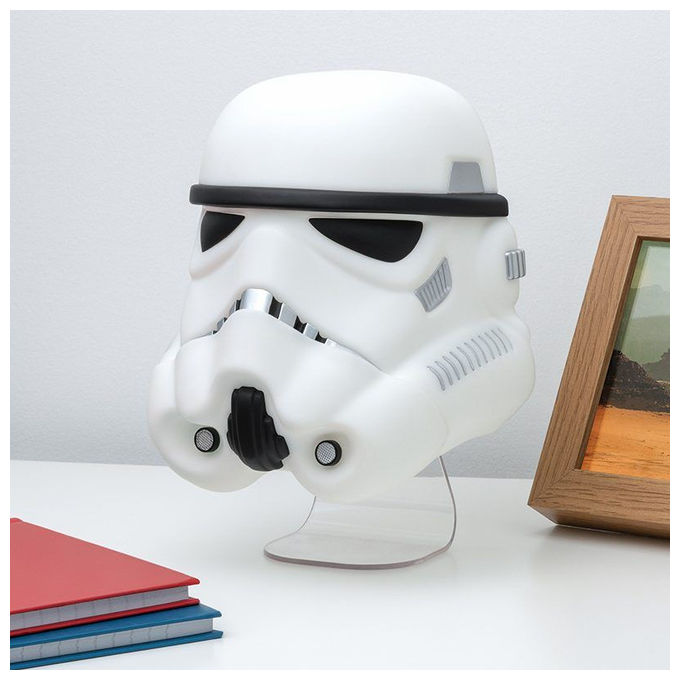 Paladone PP13340SW Star Wars Lampada Decorativa Maschera Stormtrooper LED 19cm colore Bianco