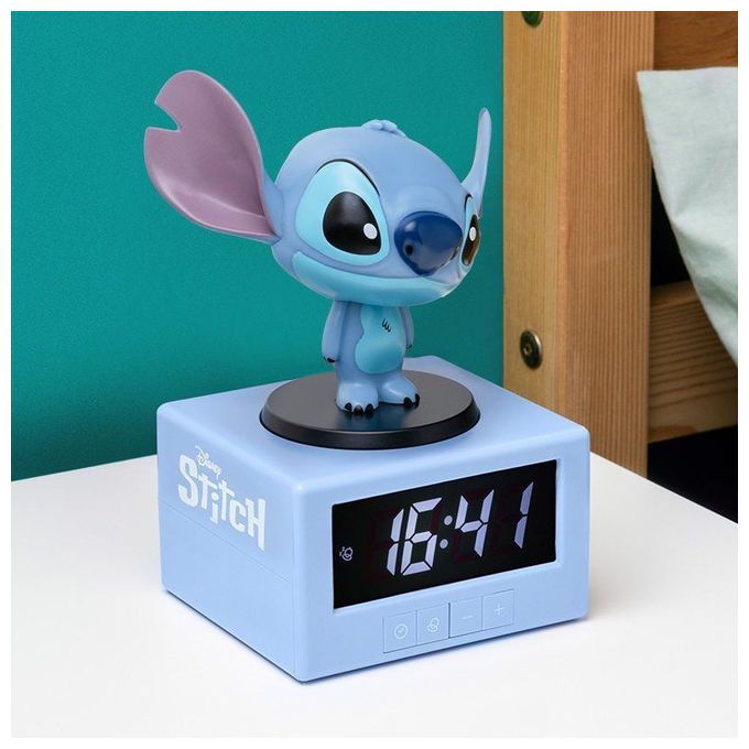 Paladone PP14273LS Stitch Sveglia Digitale Disney Lilo and Stitch Luce Notturna Snooze colore Blu