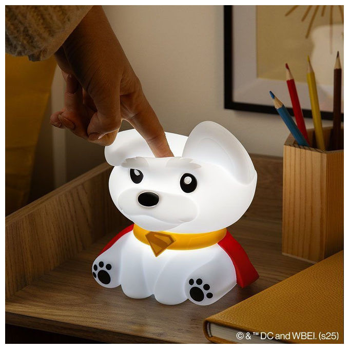 Paladone Products Luce Notturna Superman Krypto DC Comics Morbida in Silicone 17 cm