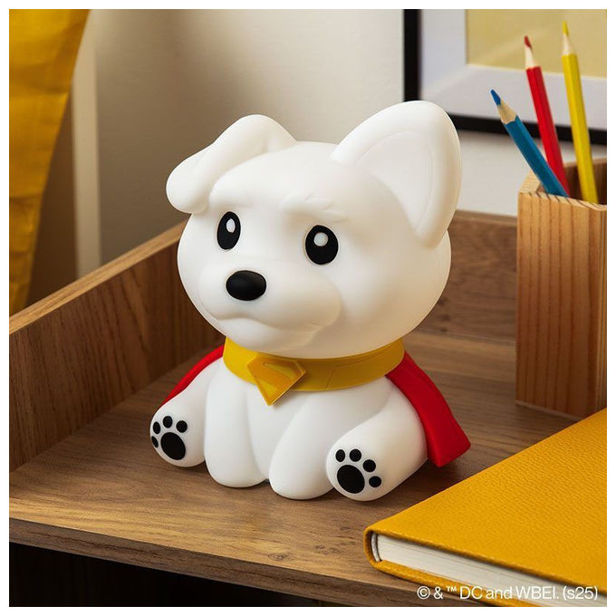 Paladone Products Luce Notturna Superman Krypto DC Comics Morbida in Silicone 17 cm