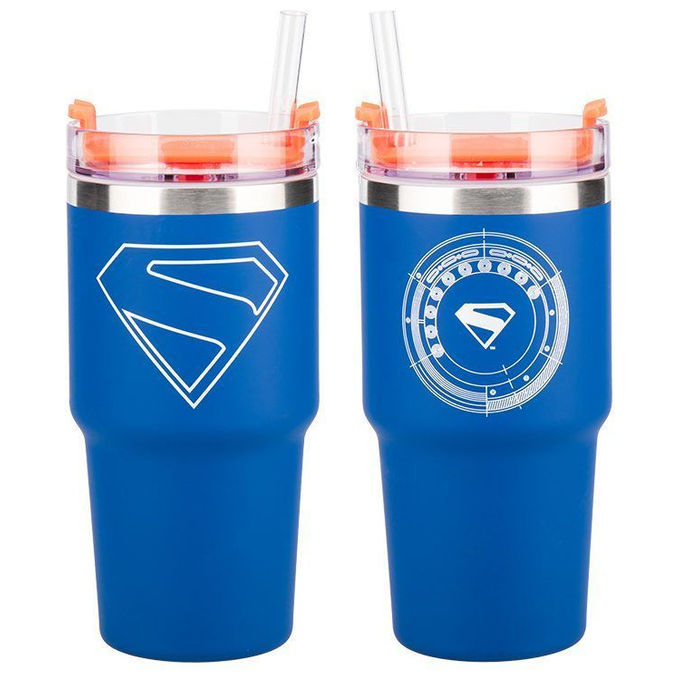 Paladone Products, Bicchiere da Viaggio Superman Theatrical Gamer, in Plastica