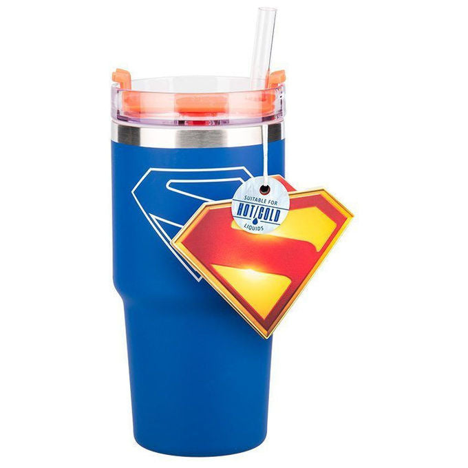 Paladone Products, Bicchiere da Viaggio Superman Theatrical Gamer, in Plastica