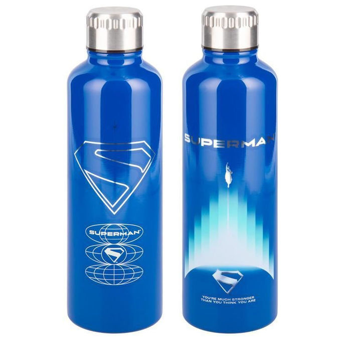 Paladone Products, Borraccia in Metallo, DC Comics Superman, 450ml, Acciaio Inossidabile