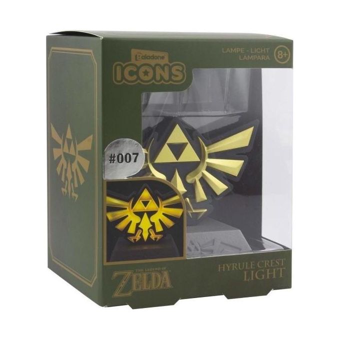 Paladone RS460956 Mini Lampada The Legend of Zelda Stemma di Hyrule Triforce LED 10 cm