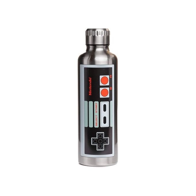 Paladone PP8479NN Nintendo NES Borraccia Termica in Metallo 500 ml Design Controller