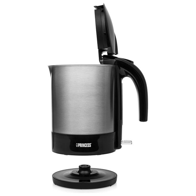Princess 236039 Bollitore Elettrico 1.7 L 2200 W Acciaio Inox Base Girevole 360° Spegnimento Automatico colore Nero