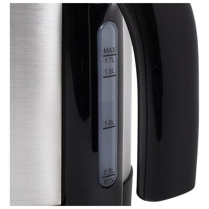 Princess 236039 Bollitore Elettrico 1.7 L 2200 W Acciaio Inox Base Girevole 360° Spegnimento Automatico colore Nero