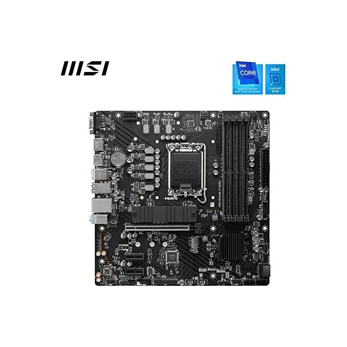 MSI PRO B760M-P DDR4 PRO B760M-P DDR4 Scheda Madre Intel B760 LGA 1700 micro ATX DDR4 128 GB M.2 SATA III 2.5 Gigabit Ethernet colore Nero