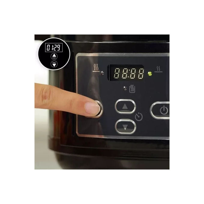 Crock-Pot JP0009 Lift and Serve Slowcooker 4,7 Litri Potenza 230W con coperchio a cerniera colore Nero
