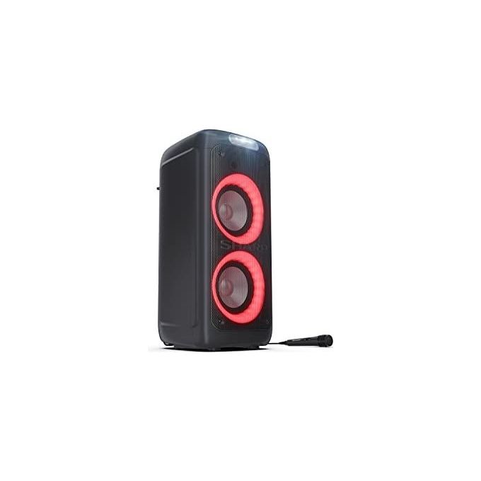 Sharp PS-949 XParty Street Beat Altoparlante Portatile 2.1 Canali 132 W PMPO Bluetooth 5.0 Luci LED RGB colore Nero