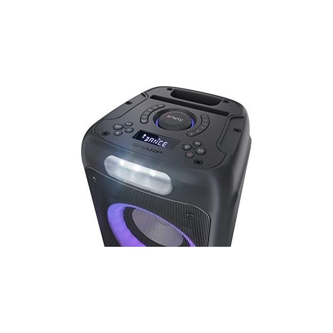 Sharp PS-949 XParty Street Beat Altoparlante Portatile 2.1 Canali 132 W PMPO Bluetooth 5.0 Luci LED RGB colore Nero