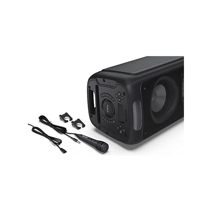 Sharp PS-949 XParty Street Beat Altoparlante Portatile 2.1 Canali 132 W PMPO Bluetooth 5.0 Luci LED RGB colore Nero