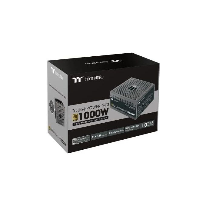 Thermaltake PS-TPD-1000FNFAGE-4 Toughpower GF3 Alimentatore PC 1000W ATX 3.0 80 PLUS Gold Modulare PCIe Gen5 colore Nero