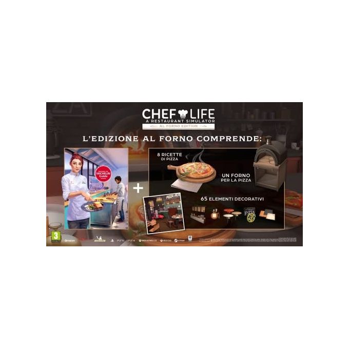 Nacon PS4CHEFSLIFESPIT Chef Life Al Forno Edition Videogioco PS4 Simulazione Ristorante Multilingua PEGI 3