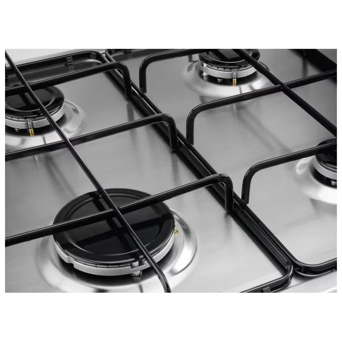 Electrolux EGS6404SX Serie 300 Piano cottura a gas 60 cm 4 fuochi comandi laterali accensione integrata colore Inox
