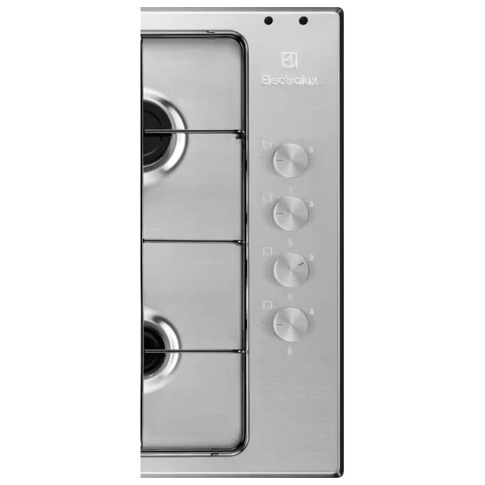 Electrolux EGS6404SX Serie 300 Piano cottura a gas 60 cm 4 fuochi comandi laterali accensione integrata colore Inox