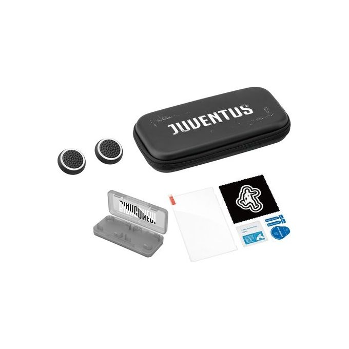 Platum Starter Kit Custodia Nintendo Switch OLED Lite Vetrino Protettivo Thumb Grips Custodia Cartucce colore Nero