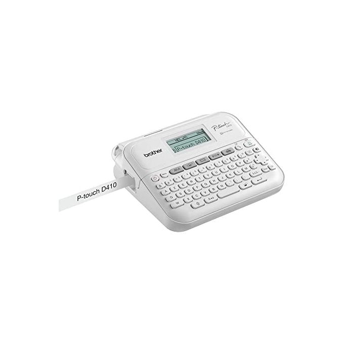 Brother PT-D410 Stampante per Etichette Trasferimento Termico 180 x 180 DPI 20 mm-s USB QWERTY TZe colore Bianco