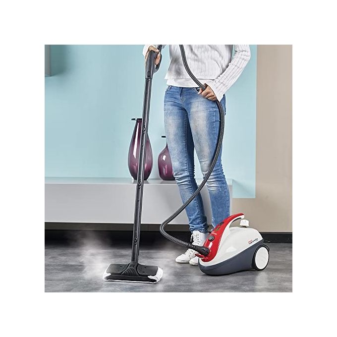 Polti PTEU0268 Vaporetto Smart 30_R Pulitore a Vapore Capacita' 1,6 Litri Potenza 1800 W Bianco-Rosso