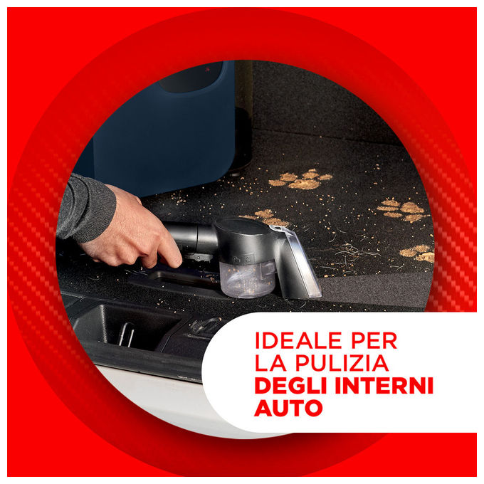Polti PTEU0327 StainOver Pet SC40 Smacchiatore a Vapore 4 in 1 con Funzione Aspirazione e Vapore 1.6 L 14900 Pa Spazzola Pet + 9 Accessori colore Blu Scuro