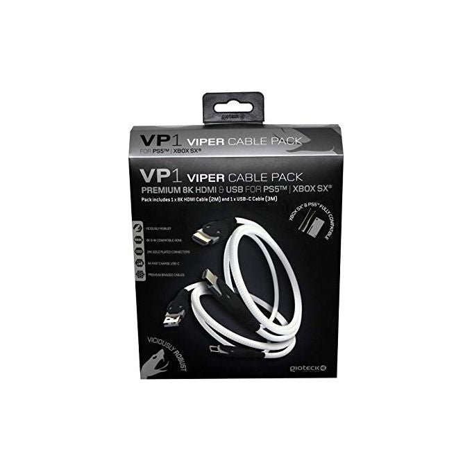 Gioteck Cavo Premium Viper Gold Plated