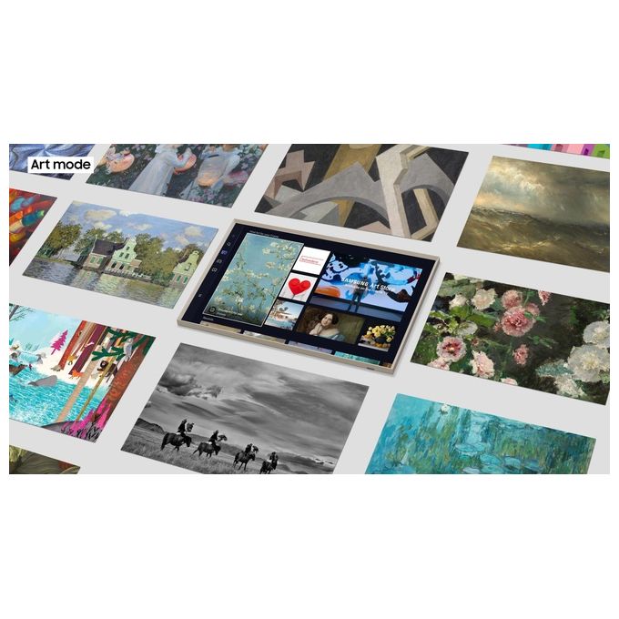 Samsung QE32LS03CBU The Frame TV QLED 32'' Full HD HDR10+ Smart TV Tizen Wi-Fi Bluetooth 5.2 colore Nero