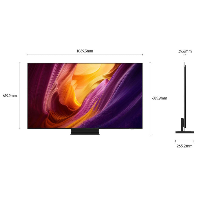 Samsung QE48S95HAEXZT S95H Smart TV OLED 48'' 4K NQ4 AI Gen3 Motion Xcelerator 165Hz Dolby Atmos colore Nero