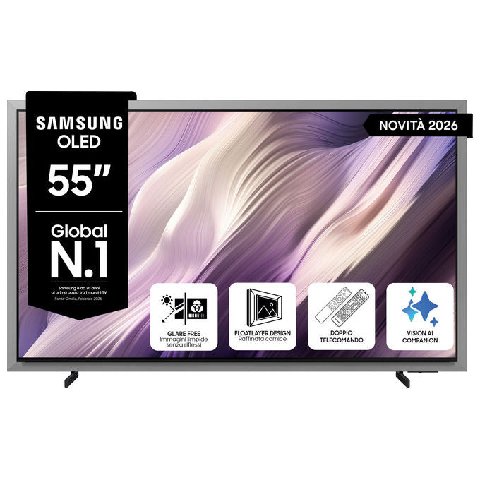 Samsung QE55S99HATXZT S99H Smart TV OLED 4K 55'' Vision AI Processore NQ4 AI Gen3 Tizen Motion Xcelerator 165Hz Dolby Atmos