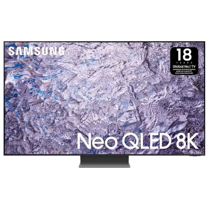 Samsung QE85QN800CTXZT Series 8 TV Neo QLED 8K Smart TV 85'' Processore Neural Quantum 8K Dolby Atmos OTS+ colore Titan Black
