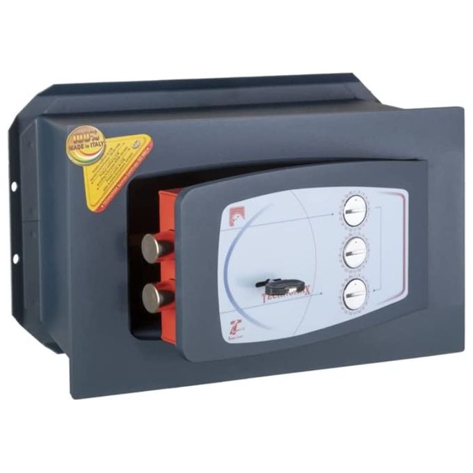 Technomax GD-3 Gold Diplo Cassaforte a Muro Chiave Doppia Mappa e Combinatore 3 Volantini 9 L Certificata UNI EN14450-S2
