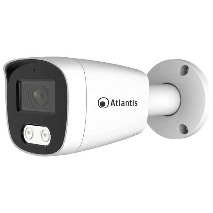 Atlantis A11-U810A-BP UltraPlex Videocamera IP Bullet 8MP PoE Ottica Fissa 2.8mm ONVIF RTSP IP67 colore Bianco