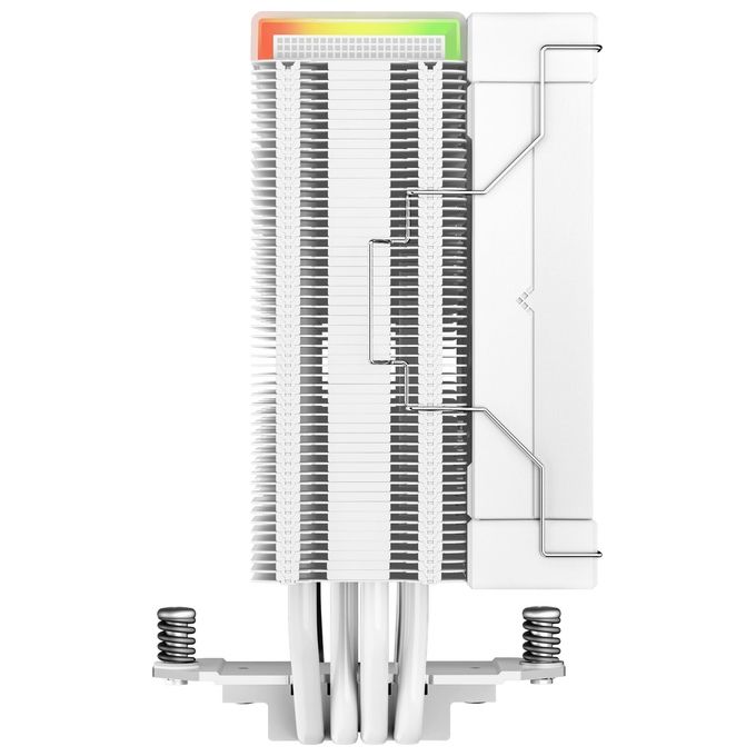DeepCool dissipatore cpu AK400 Digital WH, display digitale, ARGB, ventola 120mm FDB, PWM, compatibile Intel e AMD, bianco