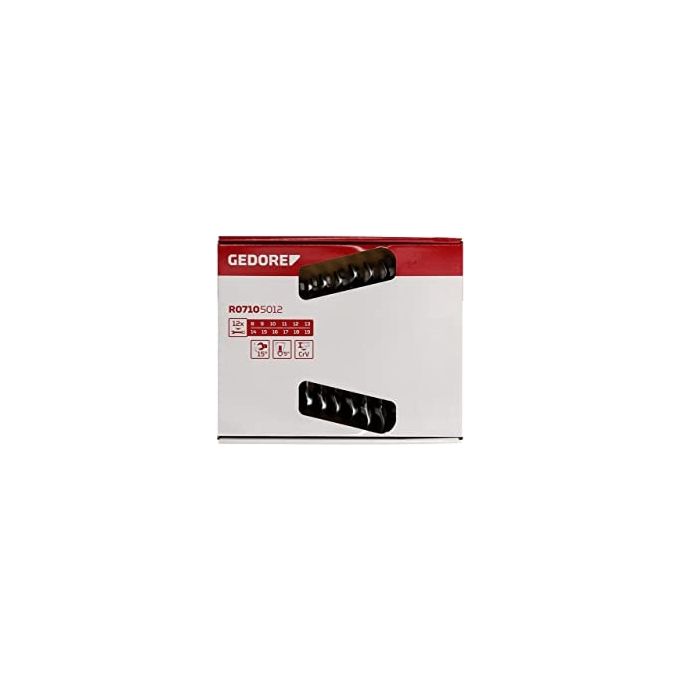 GEDORE RED 3300850 Gedore RED Chiavi combinate a cricchetto 12 pezzi 8-19 mm Acciaio al cromo vanadio 72 denti 5° 15° colore Cromo