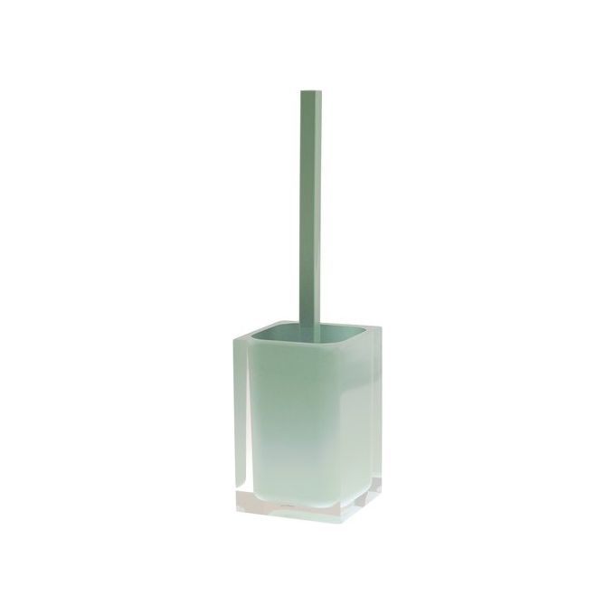 Gedy RA3307 Arcobaleno Porta scopino WC in resina termoplastica con setole sintetiche e contenitore amovibile colore Verde (menta)
