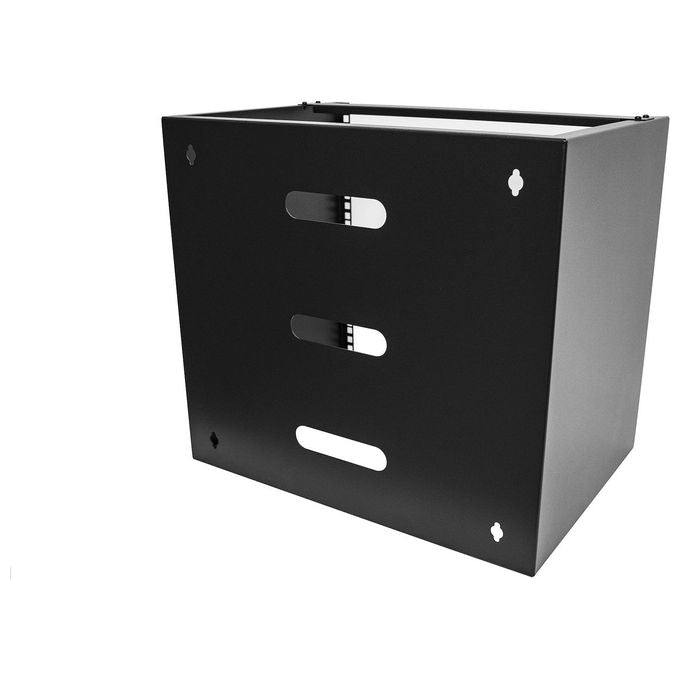 StarTech.com RACK-10U-14-BRACKET Rack Da Parete Acciaio 35 Kg 2 Montanti Verticali colore Nero