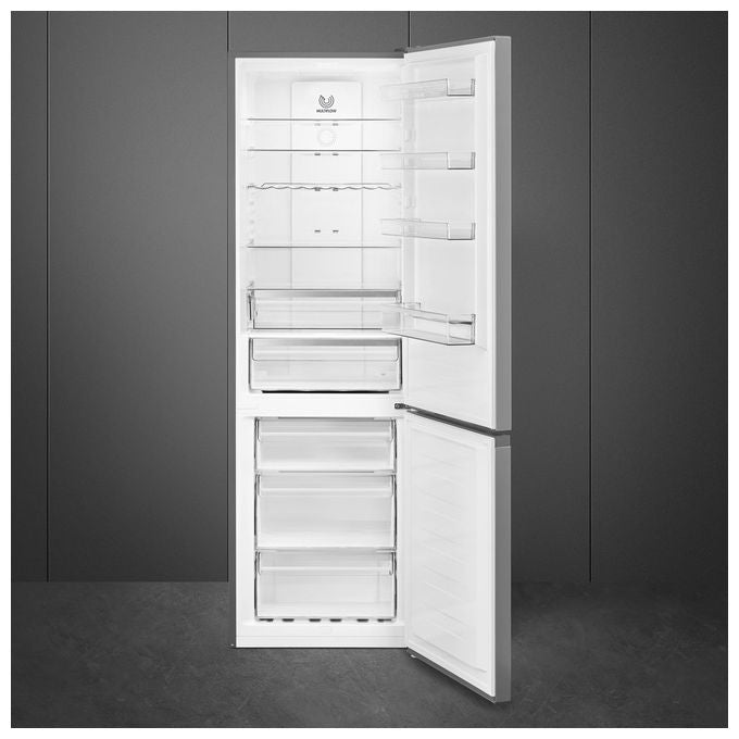 Smeg RC20XDNE Frigorifero Combinato 331 L 200 cm Classe E 38 dB No Frost Total MultiFlow Display LED (200x60x59 cm) colore Inox