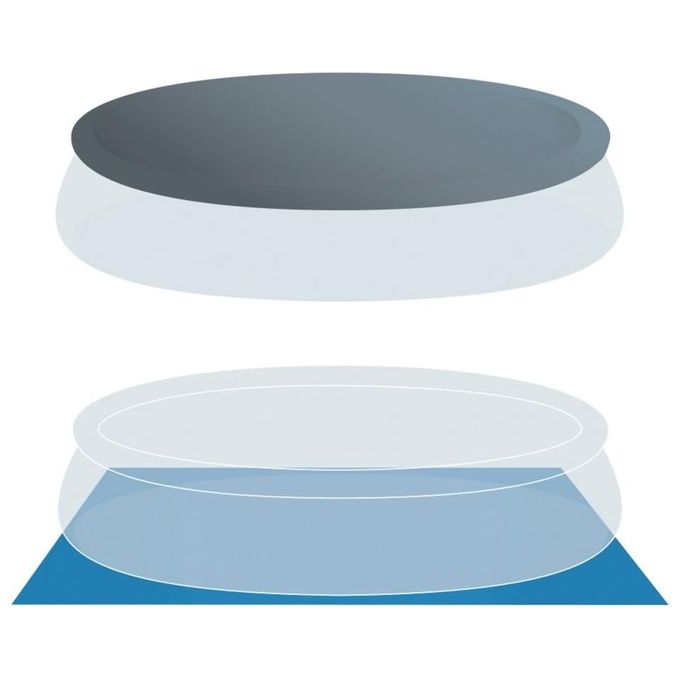 Intex 26168NP Piscina Fuori Terra Easy Set Rotonda; Pompa Filtro 3785 L-h Scaletta Telo Base e Copertura 14141 L PVC Azzurro 457x122 cm 457X122 cm Con Pompa Filtro