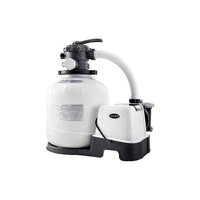 Intex 26378NP Piscina Fuori Terra Ultra XTR Frame Rettangolare Pompa Filtro 10000 L-h Scaletta Telo Base e Copertura KIT_ Pulizia Deluxe e Set Volley 54368L Acciaio e PVC Grigio 975x488x132cm