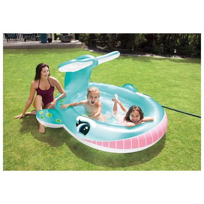 Intex Piscina Spruzzatore Balena 201X196X91